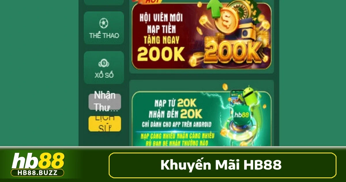 Khuyến mãi HB88 2 Các chương trình khuyến mãi HB88 cụ thể cho thành viên