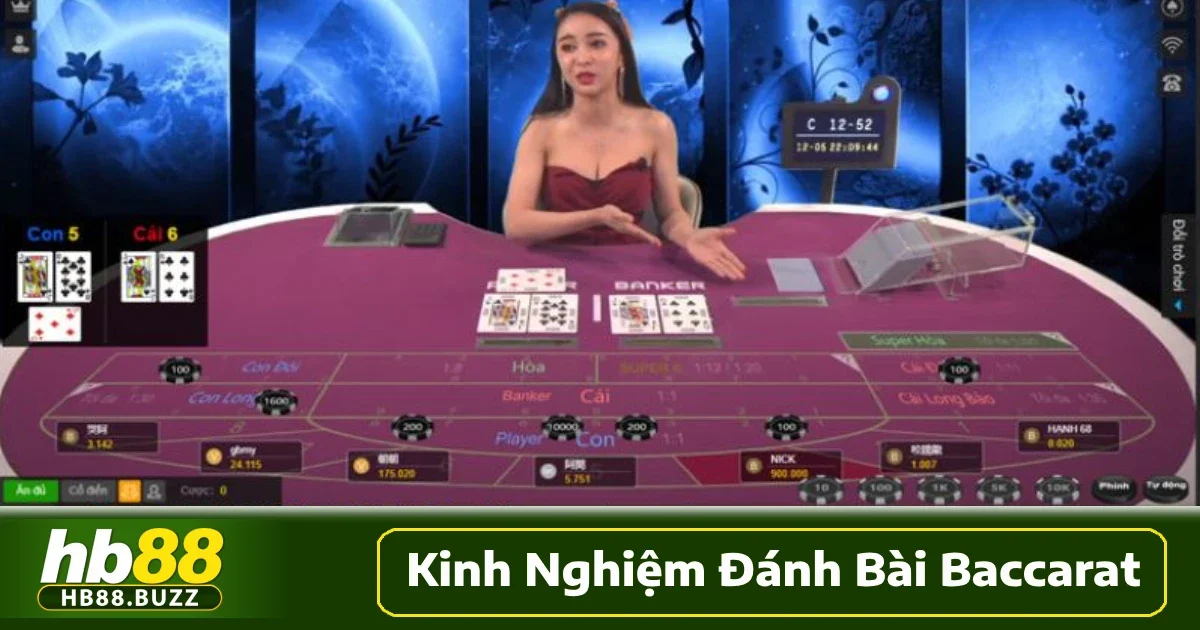 Kinh Nghiệm Đánh Bài Baccarat Hb88 Thắng Lớn Mỗi Ván 2 Baccarat là trò chơi bài trong đó mỗi bên chơi sẽ nhận được tối đa hai hoặc ba lá bài.