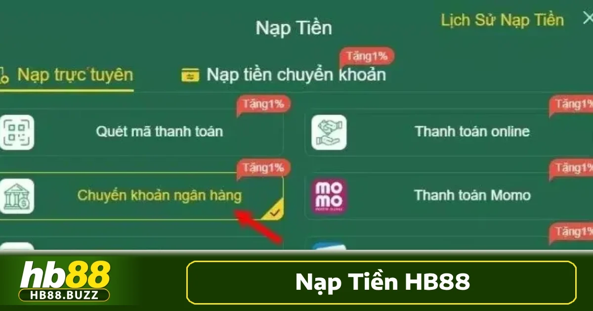Nạp tiền HB88 3 Thẻ cào giấy hoặc mã thẻ cào điện tử đều có thể được dùng để nạp tiền HB88 một cách dễ dàng.