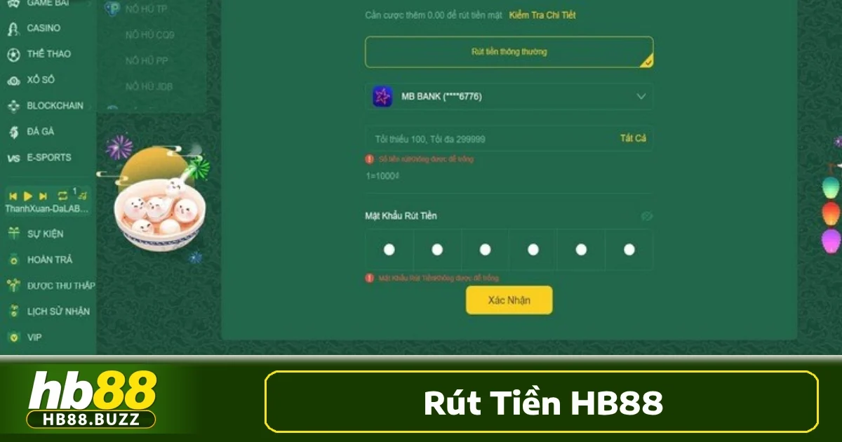 Rút tiền HB88 2 Hướng dẫn chi tiết cách rút tiền HB88 - Từng bước để thành công nhanh chóng