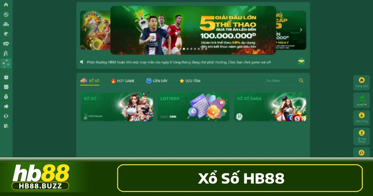 Xổ số HB88 là một dạng xổ số do nhà cái tổ chức, được liên kết chặt chẽ với các nhà cung cấp dịch vụ cá cược trực tuyến.